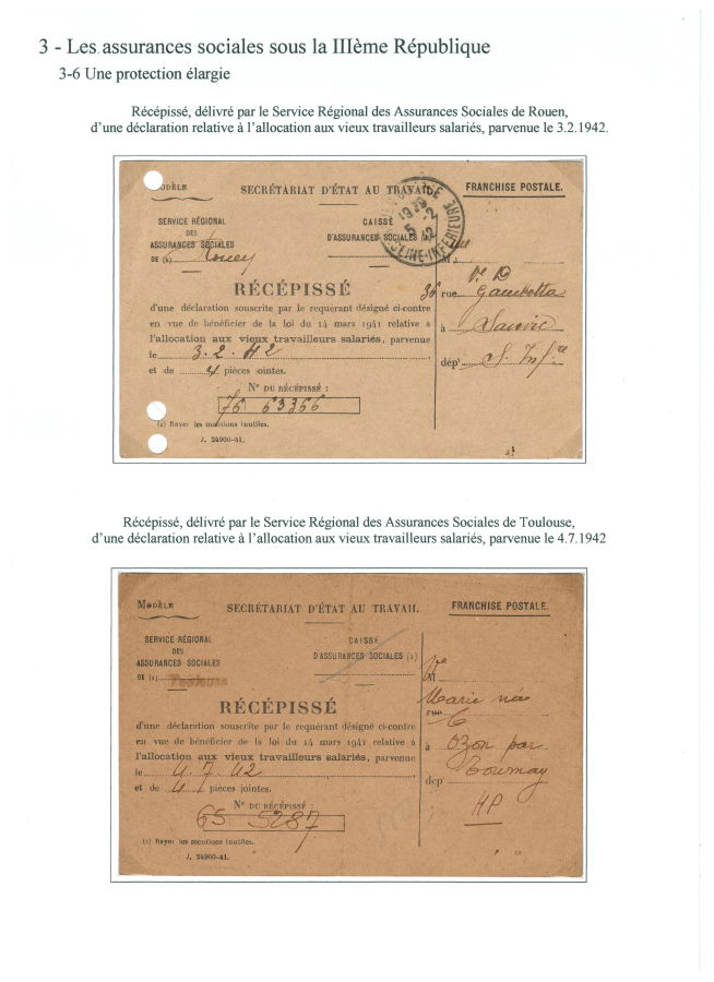 L’allocation aux vieux travailleurs salariés de la loi du 14 mars 1941