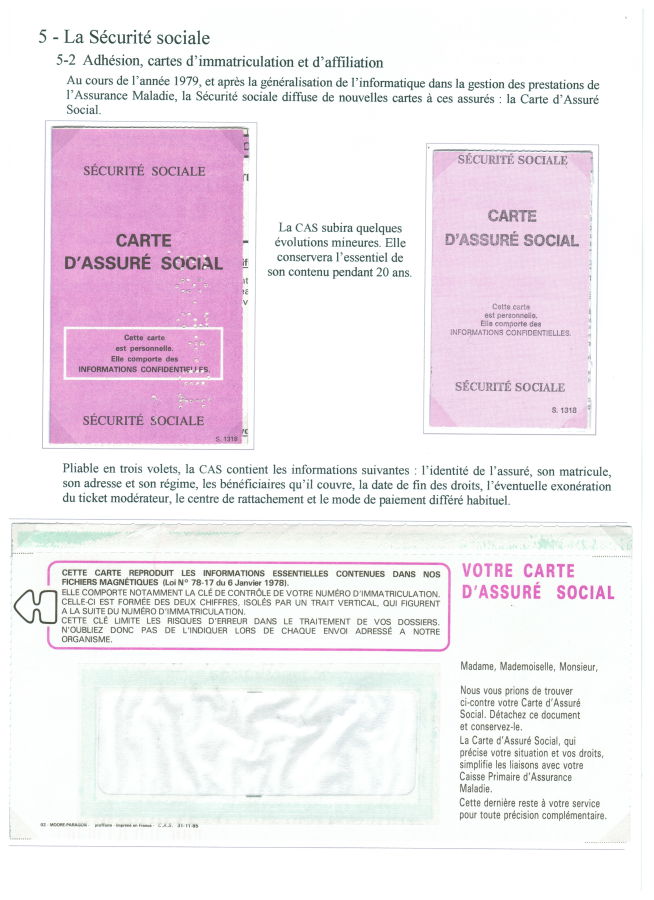 En 1979, la carte d'assuré social